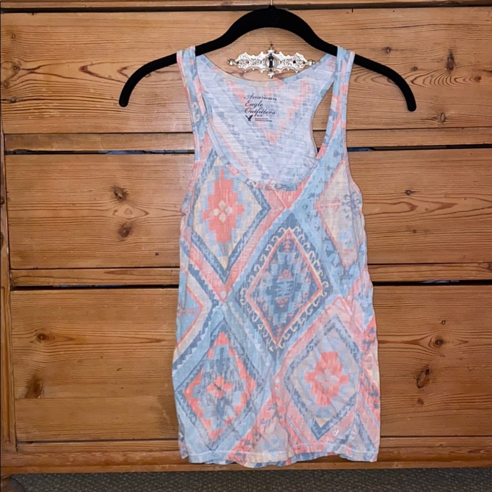American Eagle print tank top. Size small.